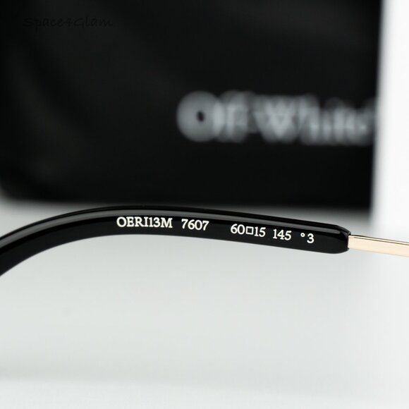 Off-White Women Sunglasses Gold Grey Oval OERI13M MIAMI 7607 NEW AUTHENTIC main image 10
